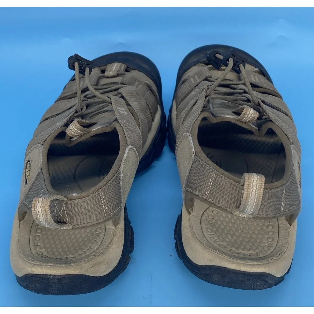 KEEN Newport H2 Mens Tan Hiking Sandals Waterproof Sport Closed Toe Water Shoes